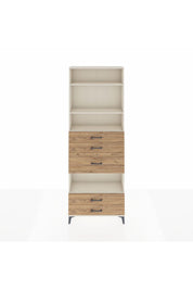 Arges Dolap 4 Raflı 5 Çekmeceli 88x30x243 Aytaşı-Çam