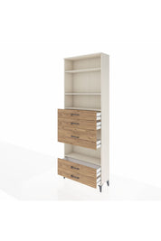 Arges Dolap 4 Raflı 5 Çekmeceli 88x30x243 Aytaşı-Çam