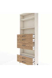 Arges Dolap 4 Raflı 5 Çekmeceli 88x30x243 Aytaşı-Çam