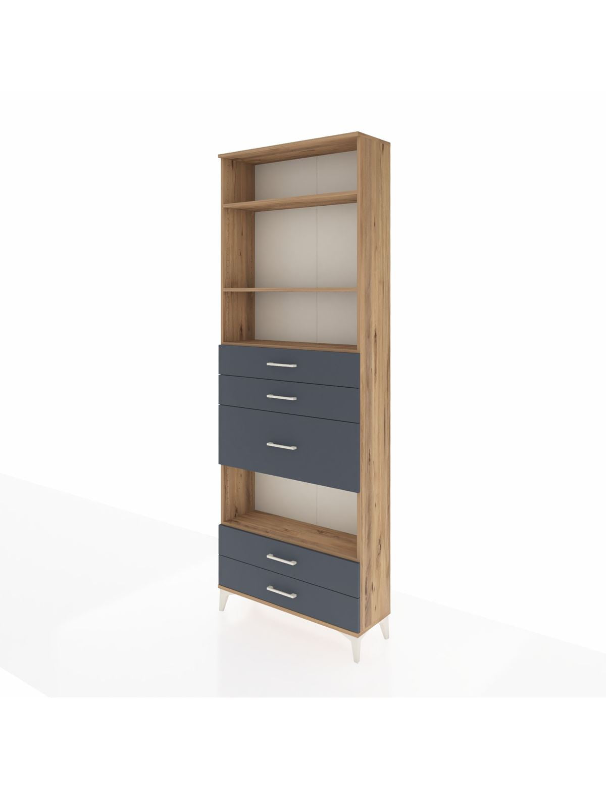 Arges Dolap 4 Raflı 5 Çekmeceli 88x30x243 - S33M104V8A