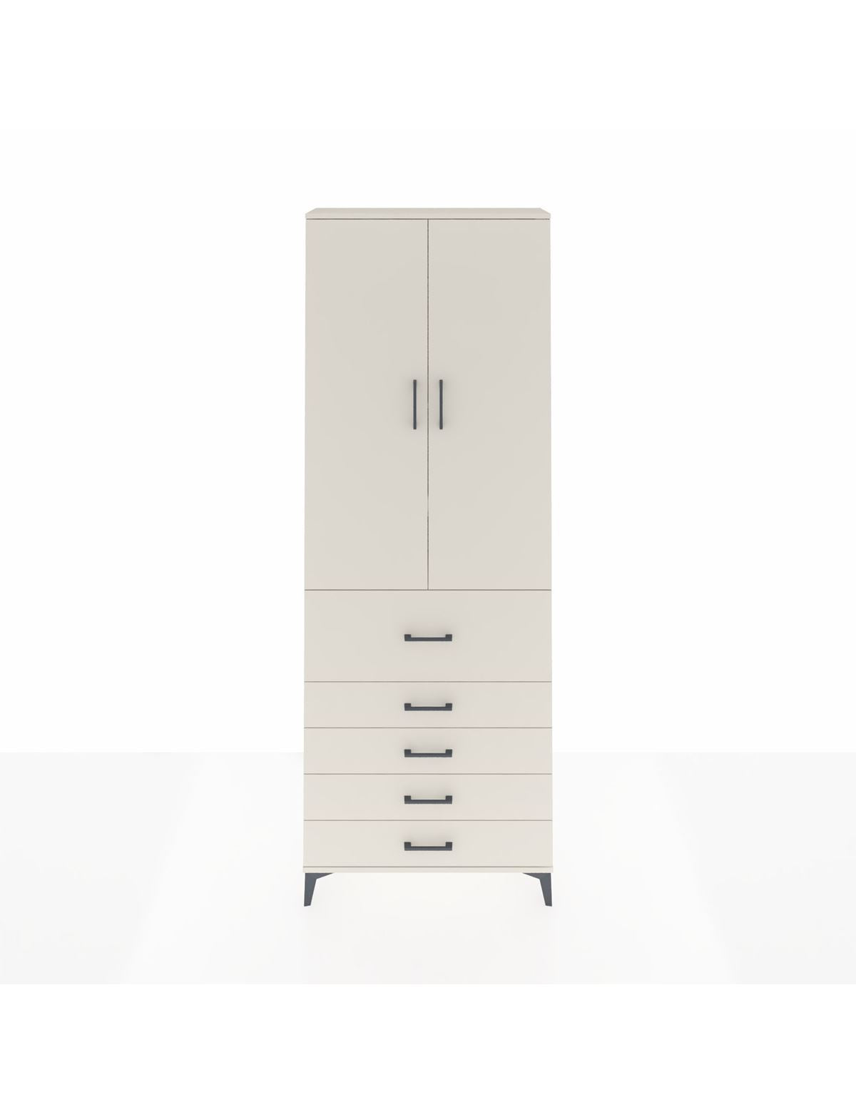 Arges Dolap 4 Raflı 5 Çekmeceli 2 Kapaklı 88x30x243 Aytaşı-Aytaşı