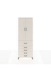 Arges Dolap 4 Raflı 5 Çekmeceli 2 Kapaklı 88x30x243 Aytaşı-Aytaşı