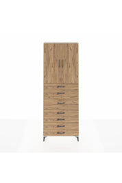 Arges Dolap 3 Raflı 7 Çekmeceli 2 Kapaklı 88x30x243 Aytaşı-Çam