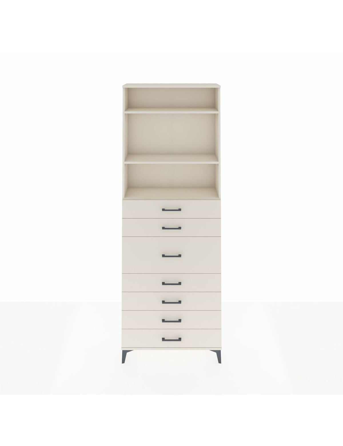 Arges Dolap 3 Raflı 7 Çekmeceli 88x30x243 Aytaşı-Aytaşı