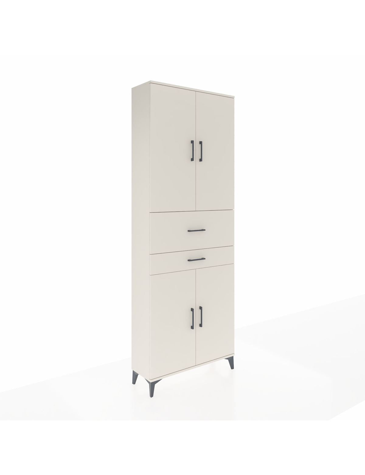 Arges Dolap 4 Raflı 2 Çekmeceli 4 Kapaklı 88x30x243 Aytaşı-Aytaşı