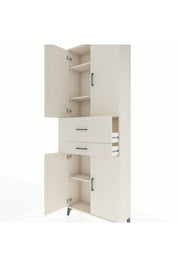 Arges Dolap 4 Raflı 2 Çekmeceli 4 Kapaklı 88x30x243 Aytaşı-Aytaşı