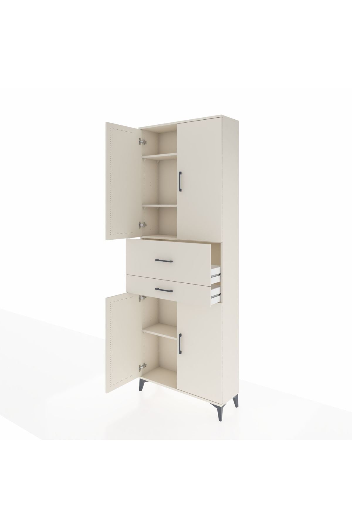 Arges Dolap 4 Raflı 2 Çekmeceli 4 Kapaklı 88x30x243 Aytaşı-Aytaşı