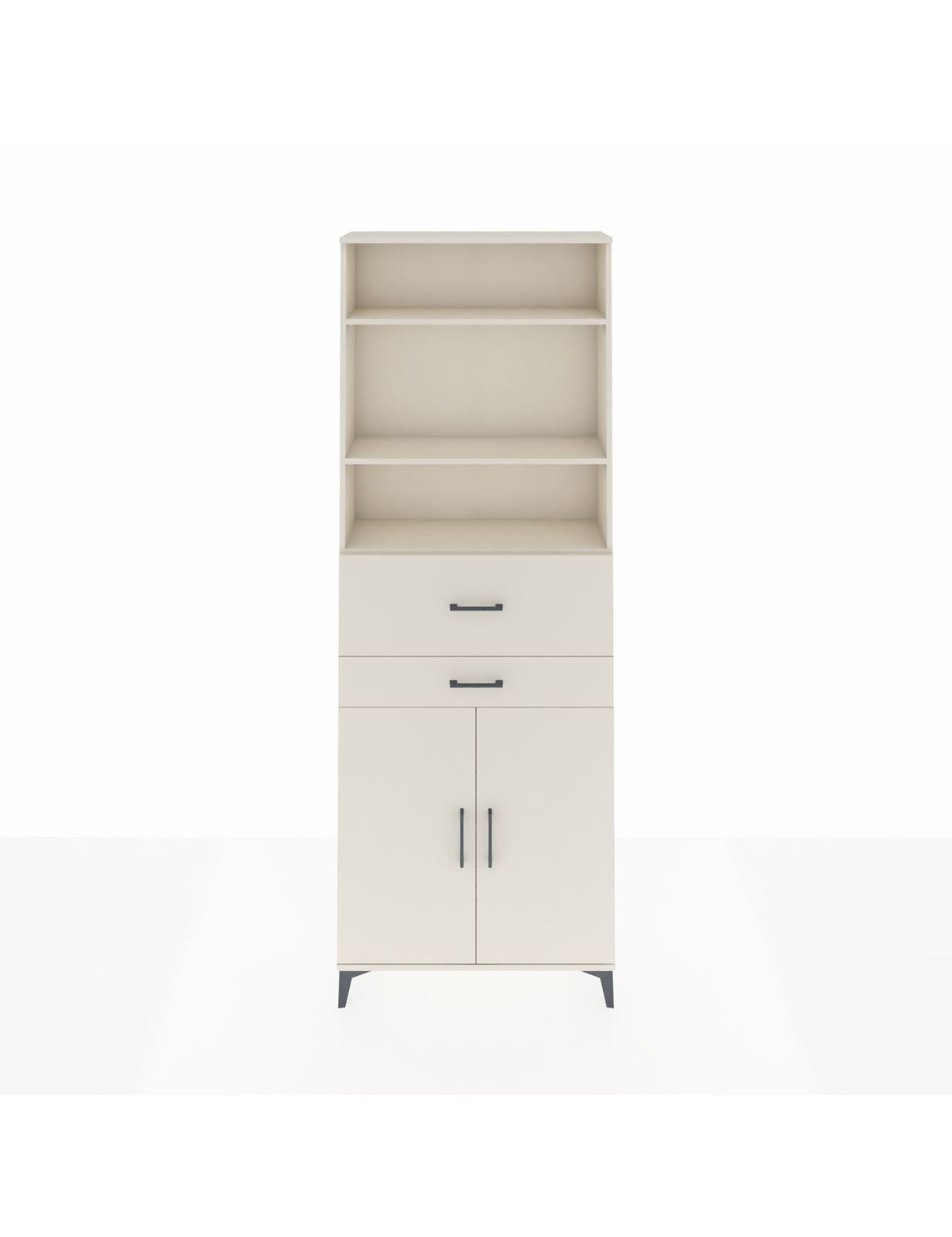 Arges Dolap 4 Raflı 2 Çekmeceli 2 Kapaklı 88x30x243 Aytaşı-Aytaşı