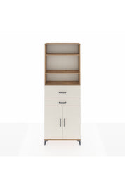 Arges Dolap 4 Raflı 2 Çekmeceli 2 Kapaklı 88x30x243 Çam-Aytaşı