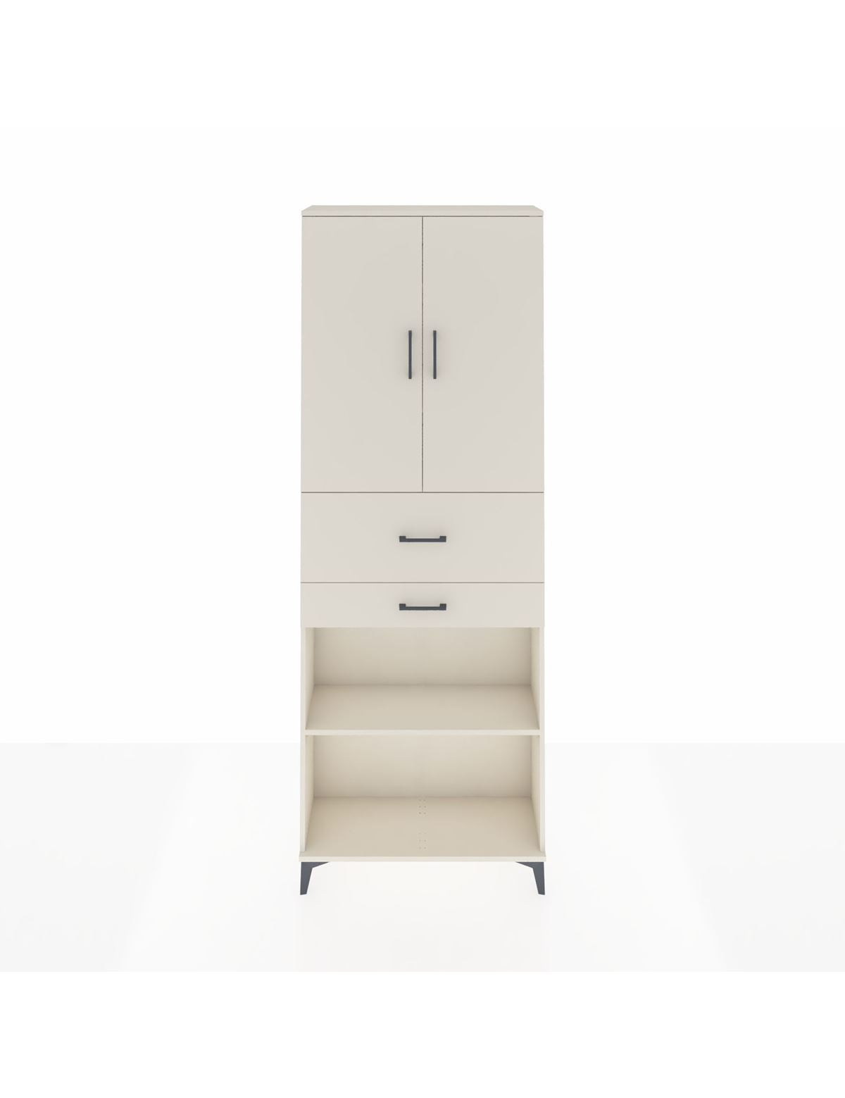 Arges Dolap 4 Raflı 2 Çekmeceli 2 Kapaklı 88x30x243 Aytaşı-Aytaşı