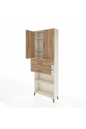 Arges Dolap 4 Raflı 2 Çekmeceli 2 Kapaklı 88x30x243 Aytaşı-Çam