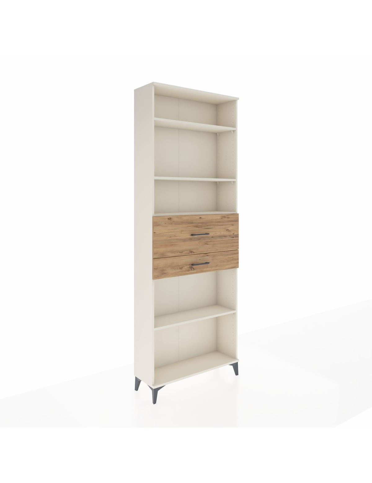 Arges Dolap 4 Raflı 2 Çekmeceli 88x30x243 Aytaşı-Çam