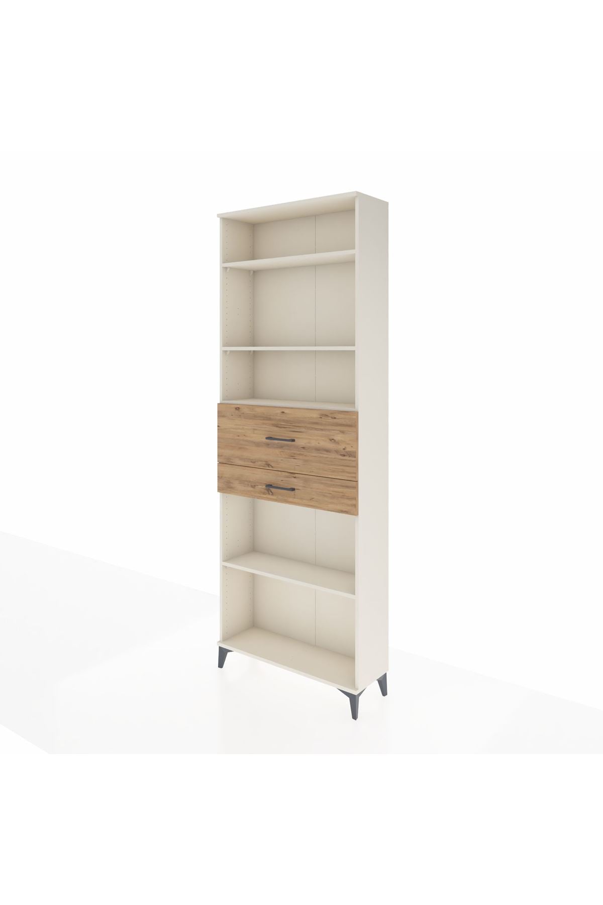 Arges Dolap 4 Raflı 2 Çekmeceli 88x30x243 Aytaşı-Çam