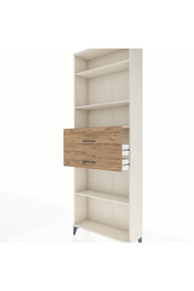 Arges Dolap 4 Raflı 2 Çekmeceli 88x30x243 Aytaşı-Çam