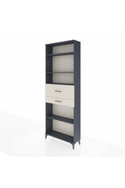 Arges Dolap 4 Raflı 2 Çekmeceli 88x30x243 Antrasit-Aytaşı