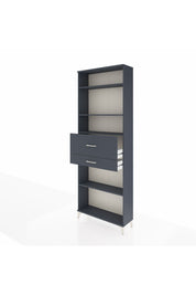 Arges Dolap 4 Raflı 2 Çekmeceli 88x30x243 Antrasit-Antrasit