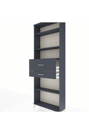 Arges Dolap 4 Raflı 2 Çekmeceli 88x30x243 Antrasit-Antrasit