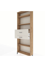 Arges Dolap 4 Raflı 2 Çekmeceli 88x30x243 Çam-Aytaşı