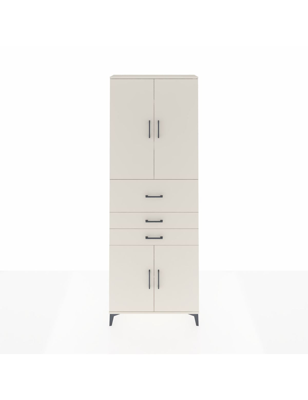 Arges Dolap 4 Raflı 3 Çekmeceli 4 Kapaklı 88x30x243 Aytaşı-Aytaşı