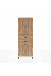 Arges Dolap 4 Raflı 3 Çekmeceli 4 Kapaklı 88x30x243 Aytaşı-Çam