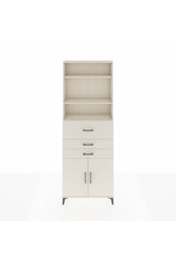 Arges Dolap 4 Raflı 3 Çekmeceli 2 Kapaklı 88x30x243
