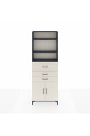 Arges Dolap 4 Raflı 3 Çekmeceli 2 Kapaklı 88x30x243 Antrasit-Aytaşı