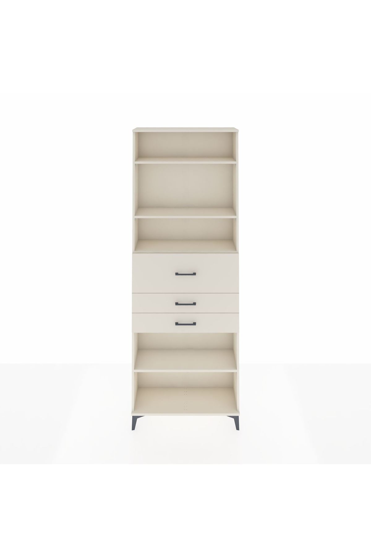 Arges Dolap 4 Raflı 3 Çekmeceli 88x30x243 Aytaşı-Aytaşı