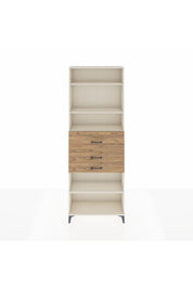 Arges Dolap 4 Raflı 3 Çekmeceli 88x30x243 Aytaşı-Çam