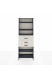 Arges Dolap 4 Raflı 3 Çekmeceli 88x30x243 Antrasit-Aytaşı