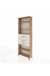 Arges Dolap 4 Raflı 3 Çekmeceli 88x30x243 Çam-Aytaşı