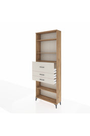 Arges Dolap 4 Raflı 3 Çekmeceli 88x30x243 Çam-Aytaşı