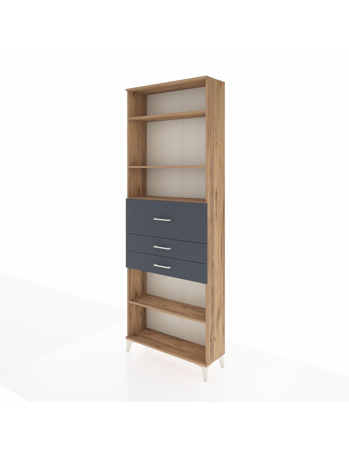 Arges Dolap 4 Raflı 3 Çekmeceli 88x30x243 - S33M116V8A