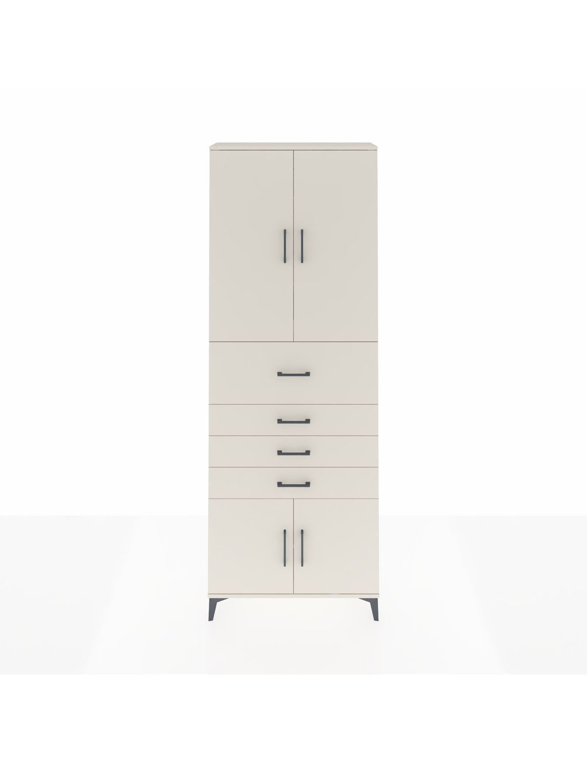 Arges Dolap 4 Raflı 4 Çekmeceli 4 Kapaklı 88x30x243 Aytaşı-Aytaşı