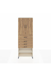 Arges Dolap 4 Raflı 4 Çekmeceli 2 Kapaklı 88x30x243 Aytaşı-Çam