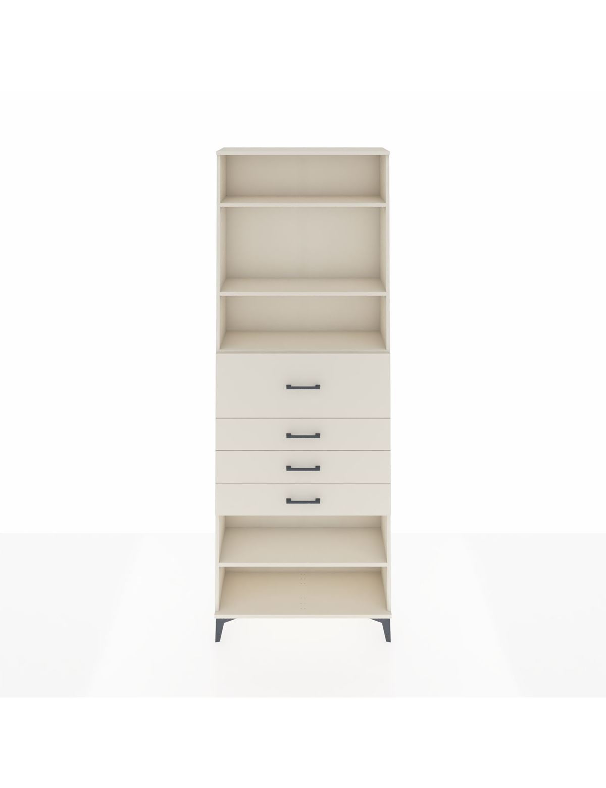 Arges Dolap 4 Raflı 4 Çekmeceli 88x30x243 Aytaşı-Aytaşı