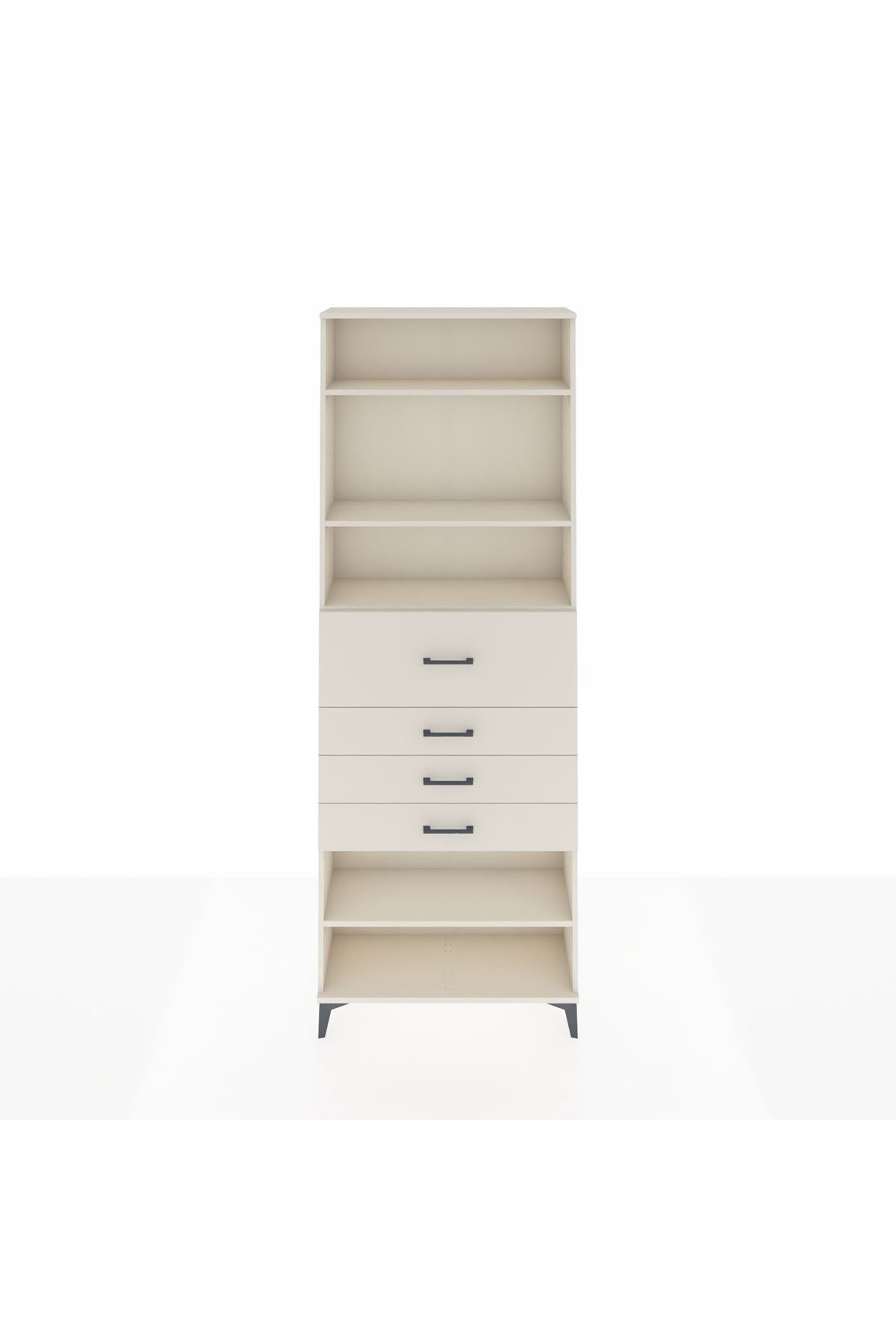 Arges Dolap 4 Raflı 4 Çekmeceli 88x30x243 Aytaşı-Aytaşı