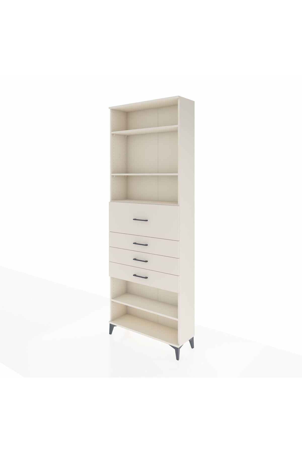 Arges Dolap 4 Raflı 4 Çekmeceli 88x30x243 Aytaşı-Aytaşı