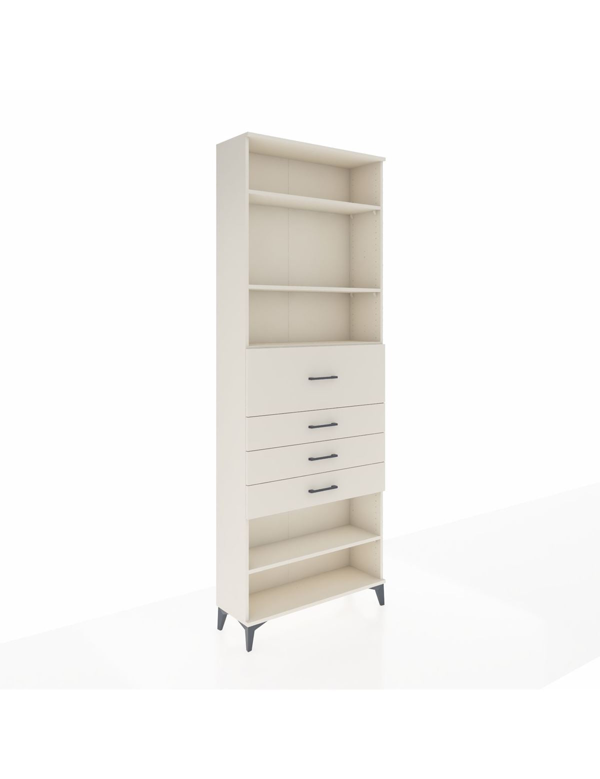 Arges Dolap 4 Raflı 4 Çekmeceli 88x30x243 Aytaşı-Aytaşı