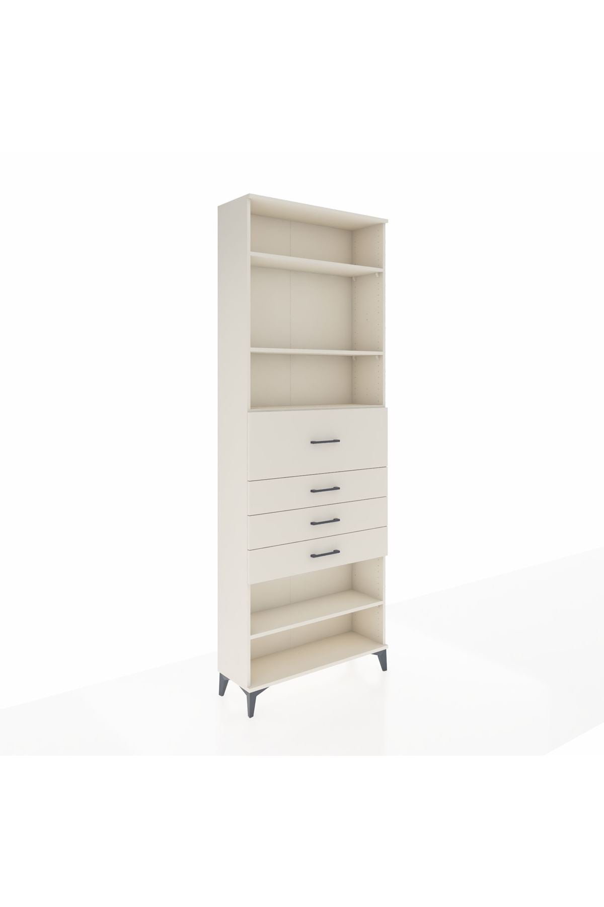 Arges Dolap 4 Raflı 4 Çekmeceli 88x30x243 Aytaşı-Aytaşı