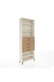 Arges Dolap 4 Raflı 4 Çekmeceli 88x30x243 Aytaşı-Çam