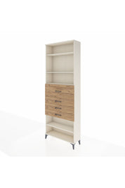 Arges Dolap 4 Raflı 4 Çekmeceli 88x30x243 Aytaşı-Çam