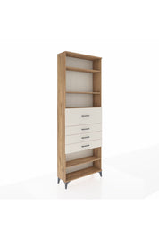 Arges Dolap 4 Raflı 4 Çekmeceli 88x30x243 Çam-Aytaşı