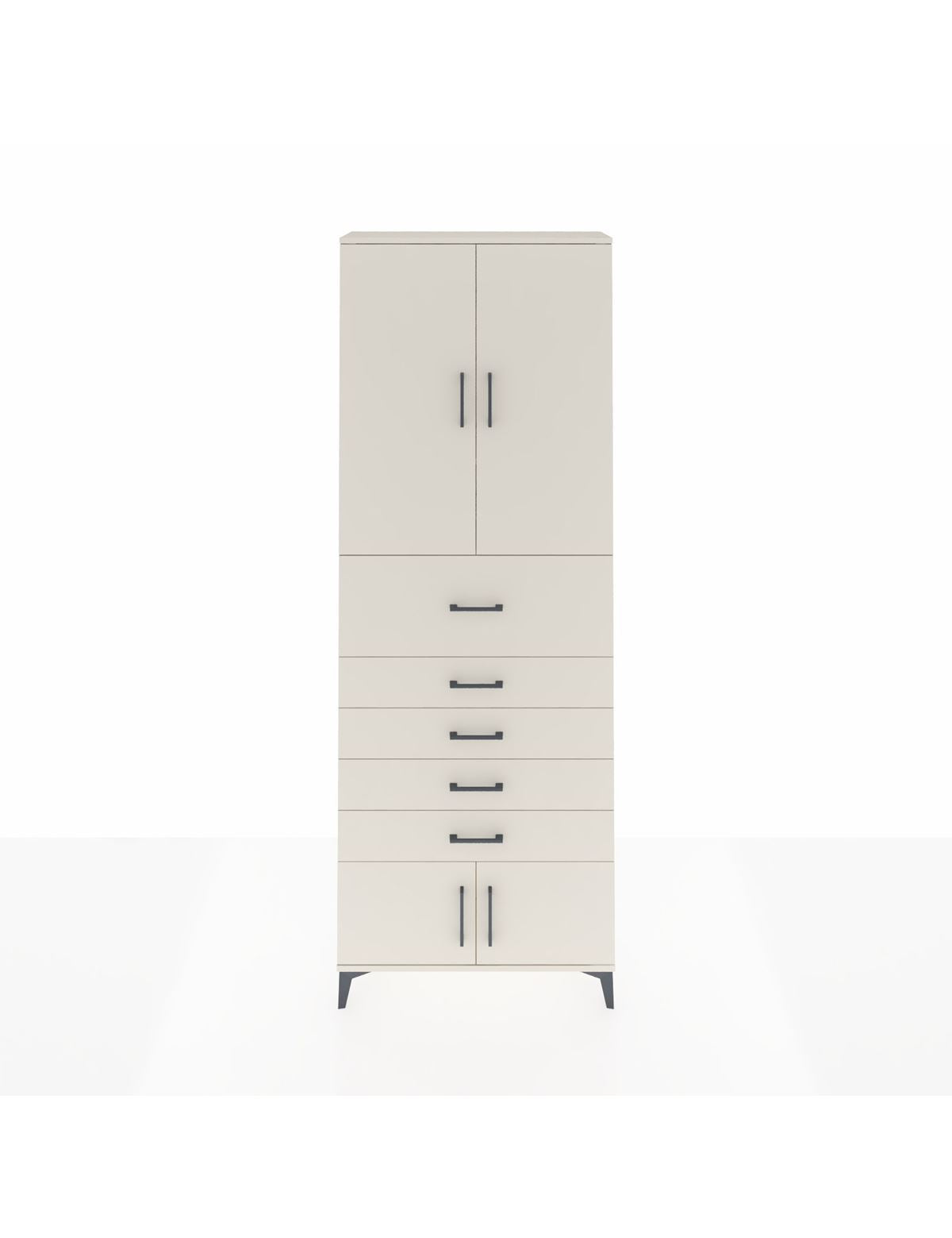 Arges Dolap 3 Raflı 5 Çekmeceli 4 Kapaklı 88x30x243 Aytaşı-Aytaşı