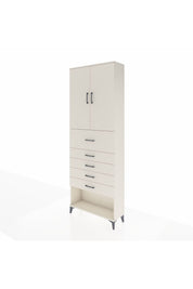 Arges Dolap 3 Raflı 5 Çekmeceli 2 Kapaklı 88x30x243 Aytaşı-Aytaşı