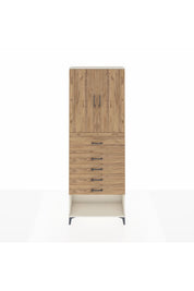 Arges Dolap 3 Raflı 5 Çekmeceli 2 Kapaklı 88x30x243 Aytaşı-Çam