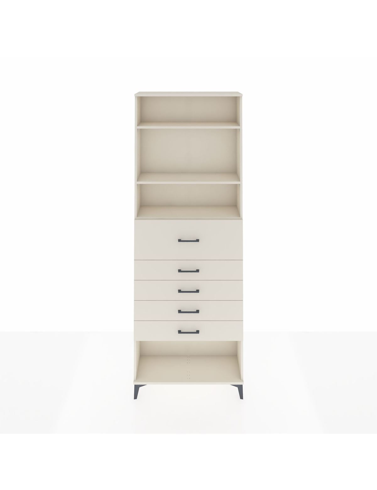 Arges Dolap 3 Raflı 5 Çekmeceli 88x30x243 Aytaşı-Aytaşı