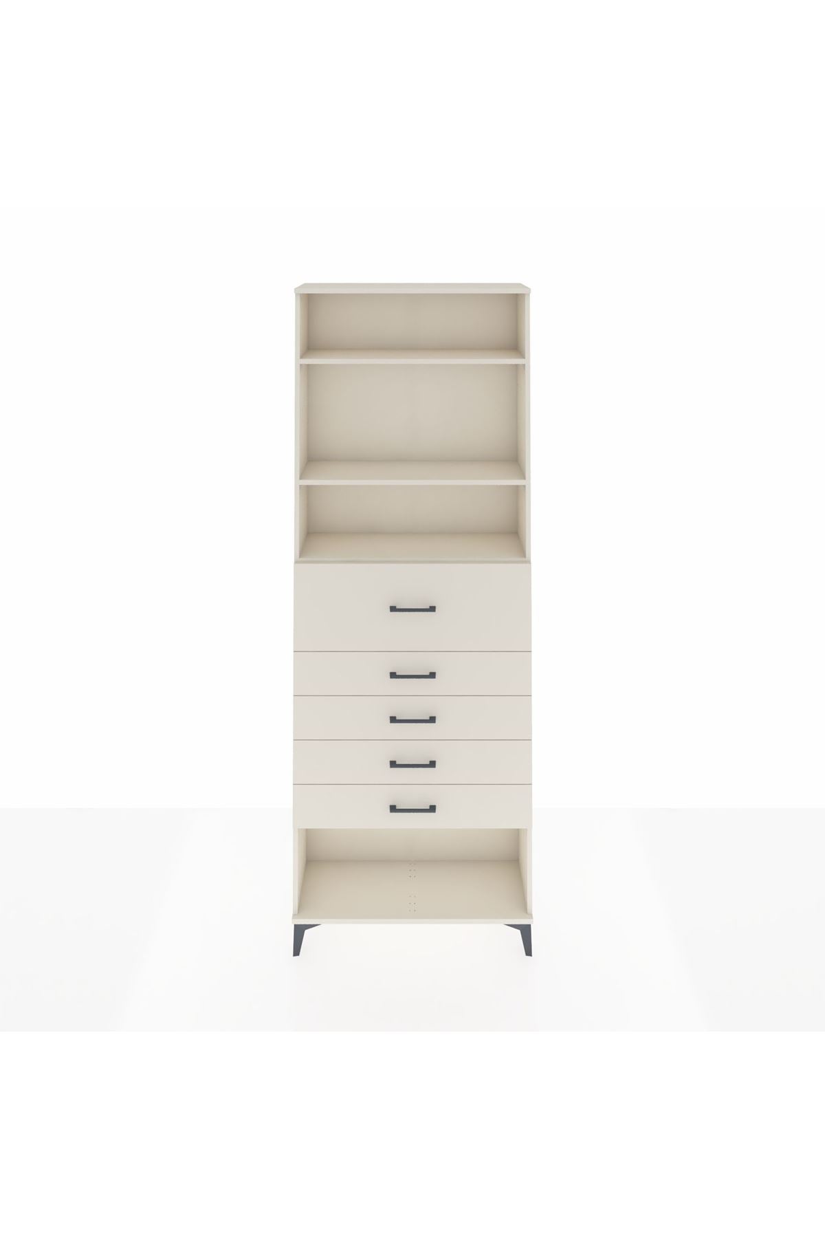 Arges Dolap 3 Raflı 5 Çekmeceli 88x30x243 Aytaşı-Aytaşı