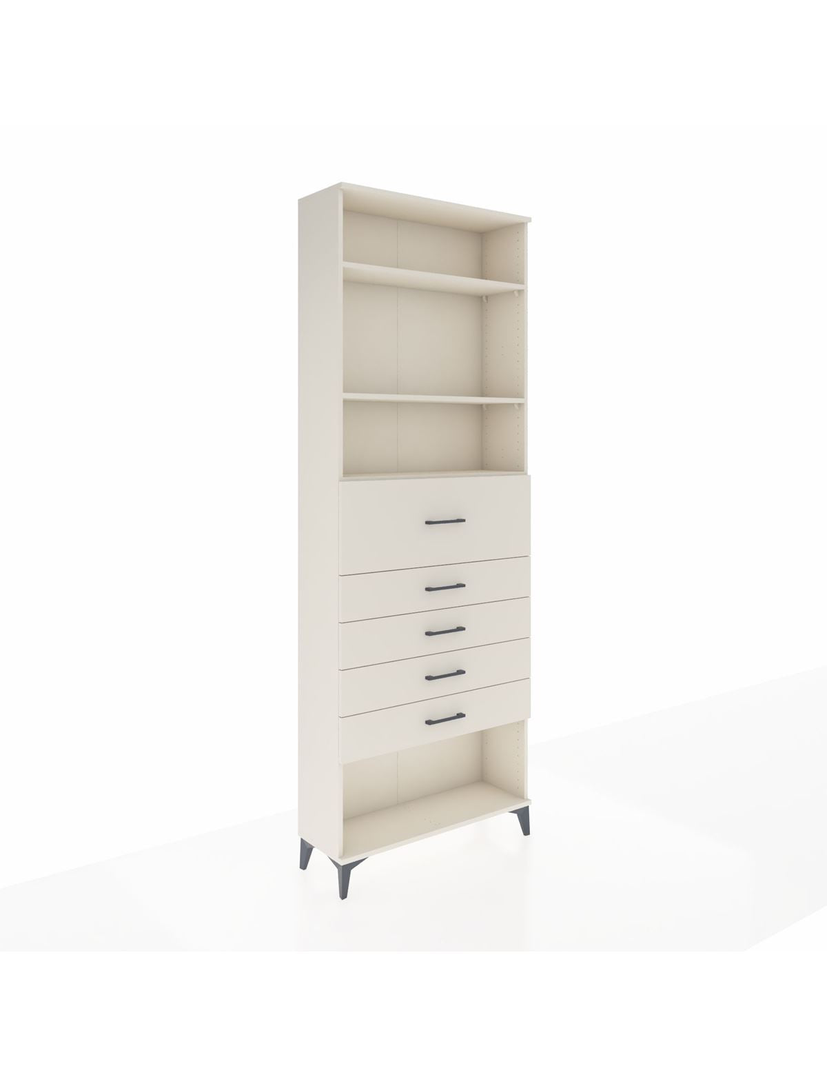 Arges Dolap 3 Raflı 5 Çekmeceli 88x30x243 Aytaşı-Aytaşı