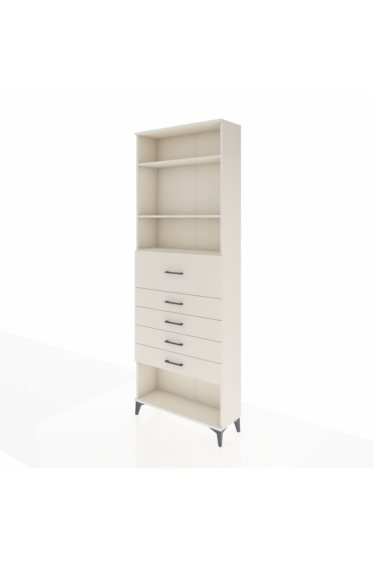 Arges Dolap 3 Raflı 5 Çekmeceli 88x30x243 Aytaşı-Aytaşı