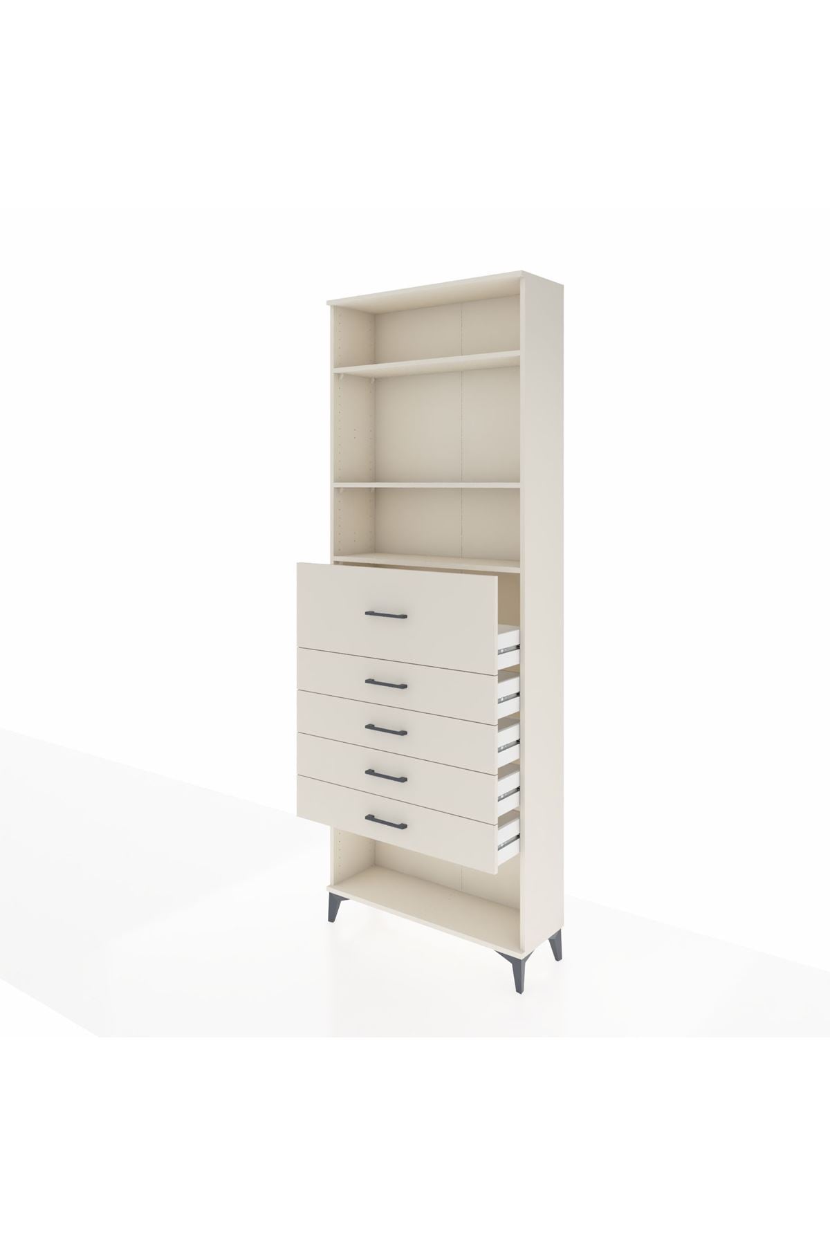 Arges Dolap 3 Raflı 5 Çekmeceli 88x30x243 Aytaşı-Aytaşı